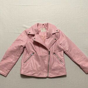Zara Girls Faux Leather Biker Jacket